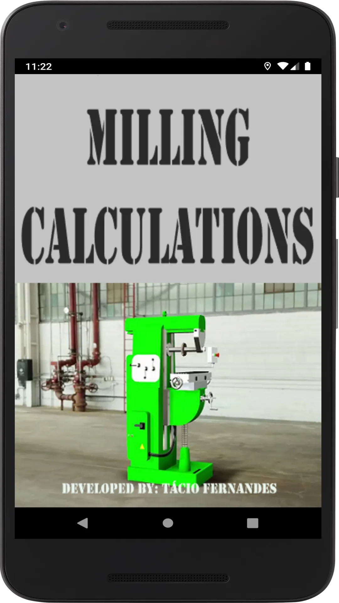 Milling Calculations | Indus Appstore | Screenshot