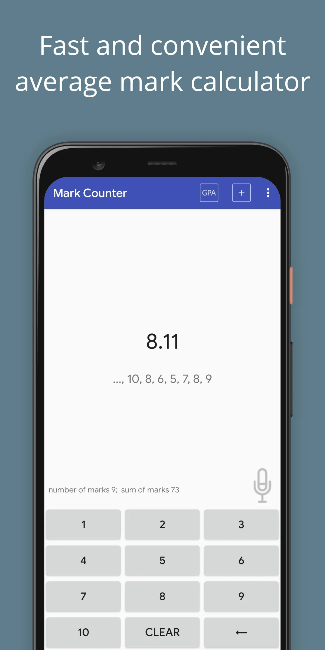 Mark Counter - Average mark | Indus Appstore | Screenshot