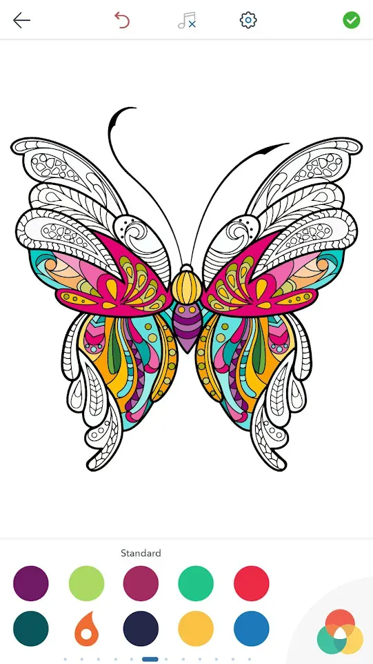 Adult Butterfly Coloring Pages | Indus Appstore | Screenshot