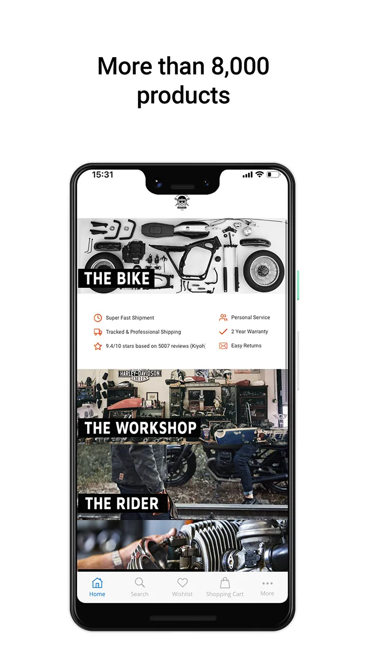 CafeRacerWebshop.com | Indus Appstore | Screenshot