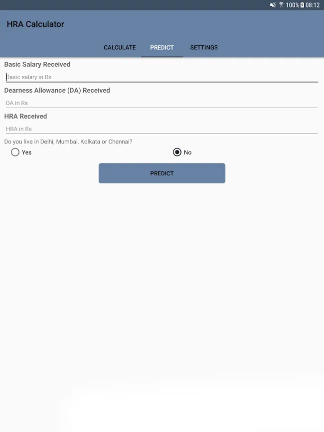 HRA Calculator and Predictor | Indus Appstore | Screenshot