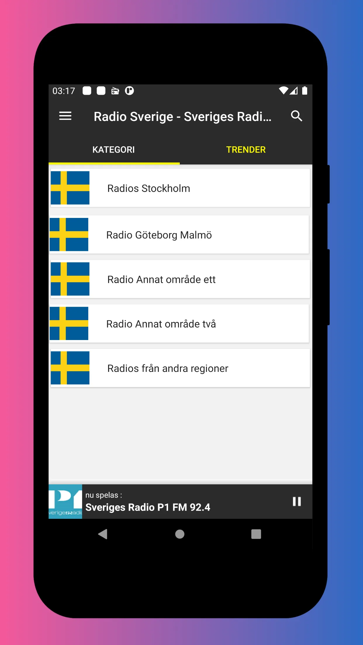 Radio Sweden FM - DAB Radio | Indus Appstore | Screenshot