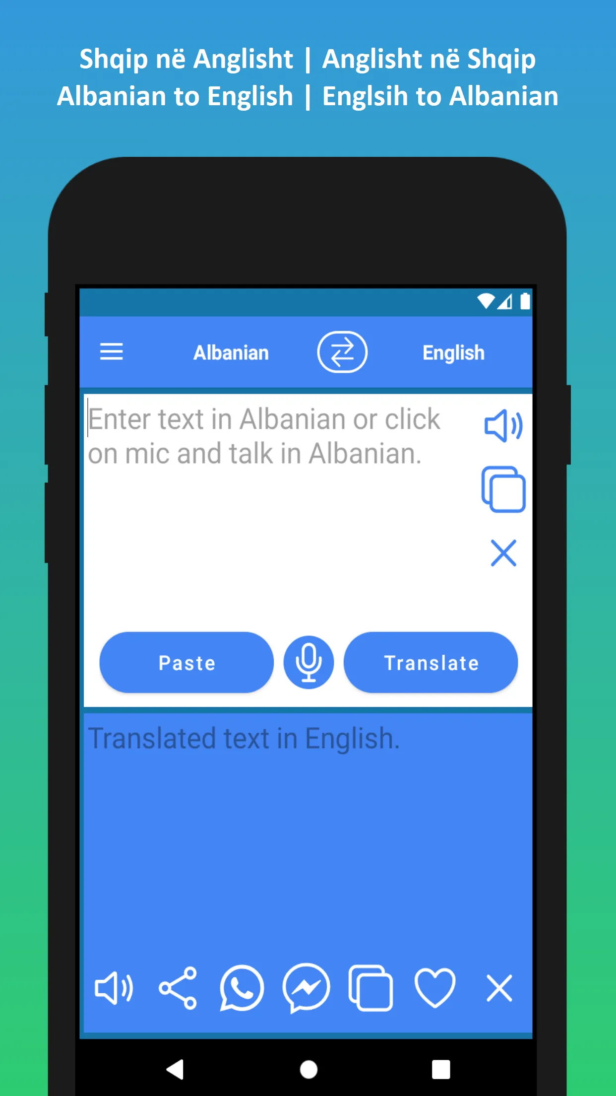 Albanian to English Translator | Indus Appstore | Screenshot
