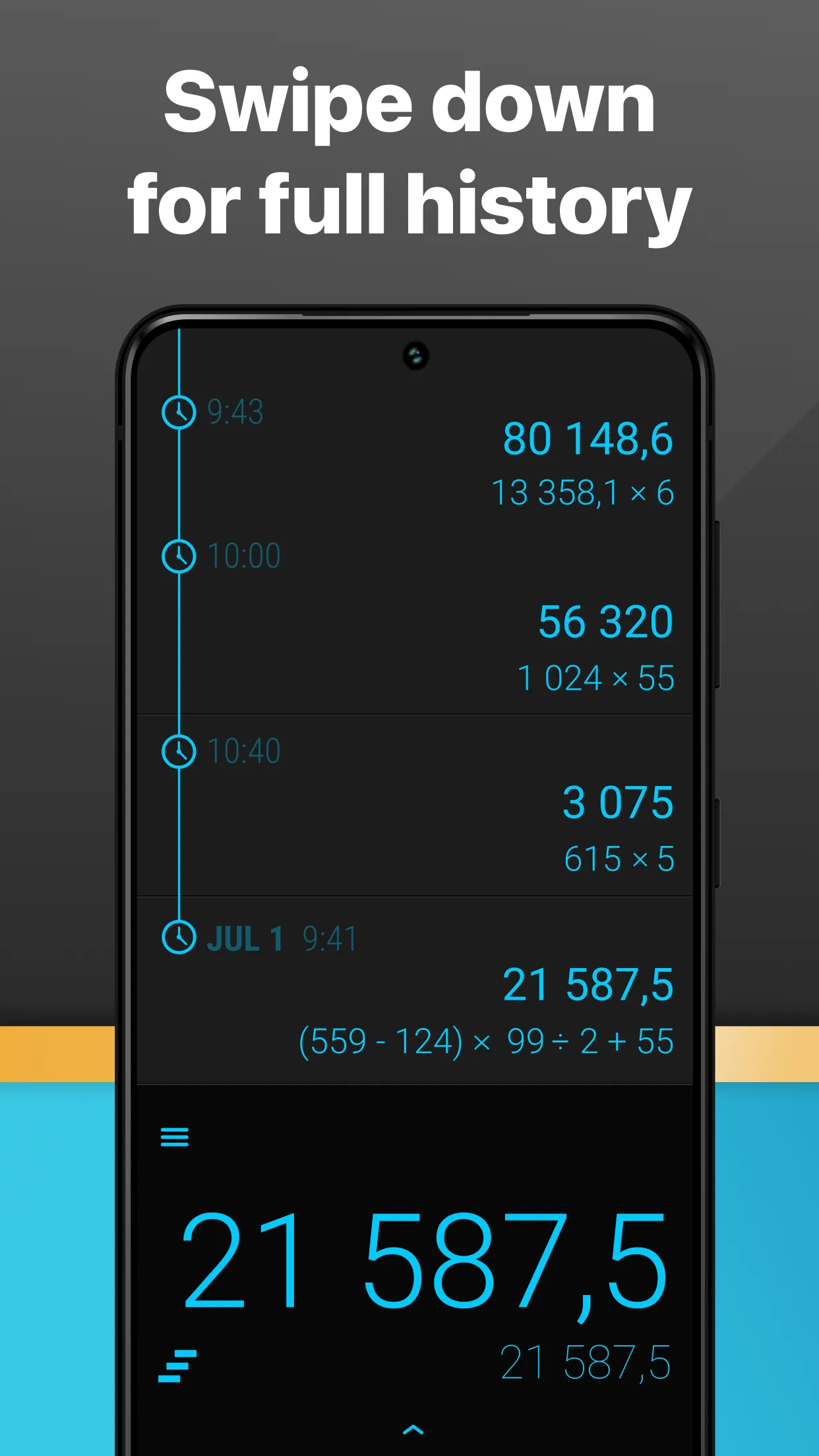 CALCU Stylish Basic Calculator | Indus Appstore | Screenshot