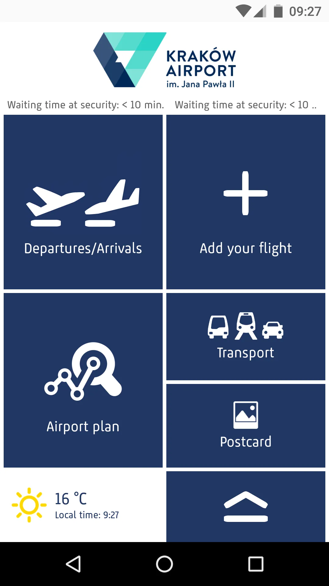 Kraków Airport | Indus Appstore | Screenshot