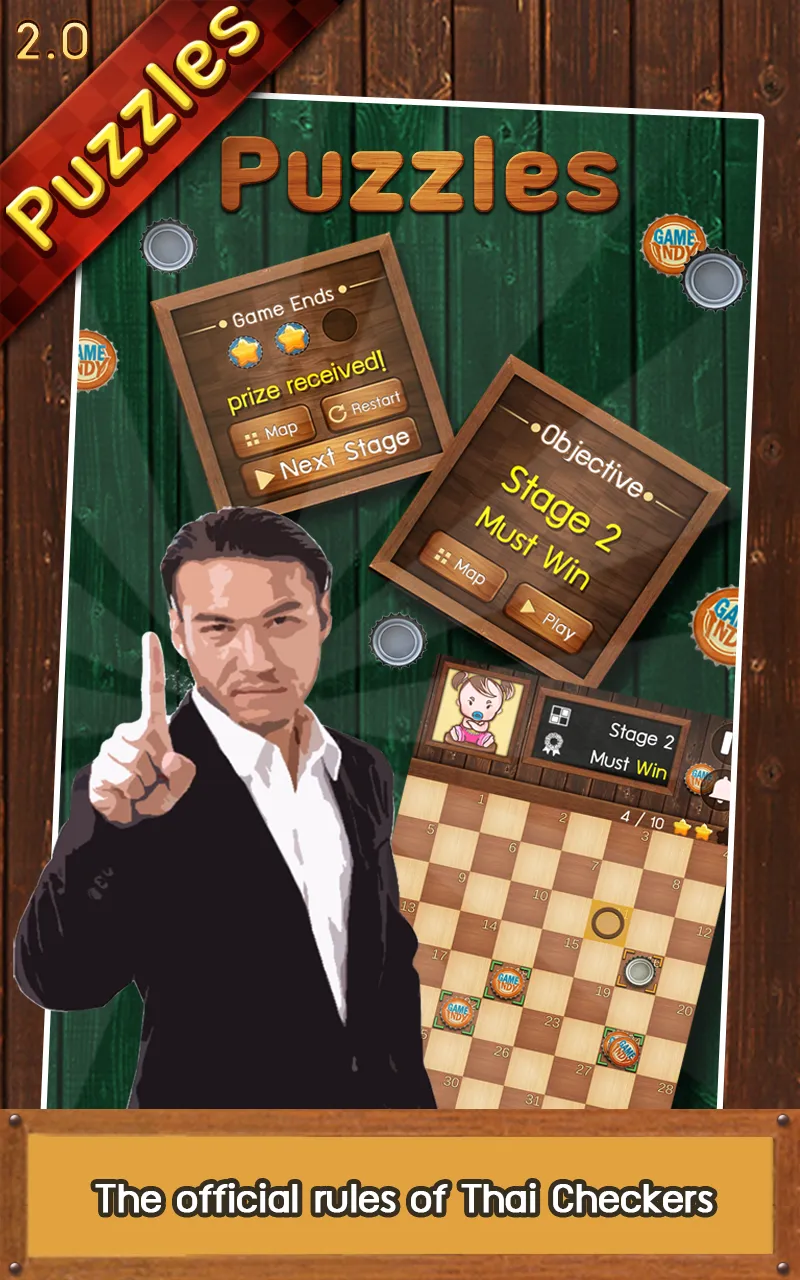 Thai Checkers - Genius Puzzle  | Indus Appstore | Screenshot