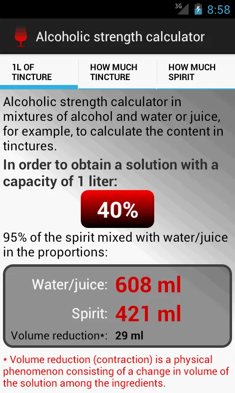 Alcoholic strength calculator | Indus Appstore | Screenshot