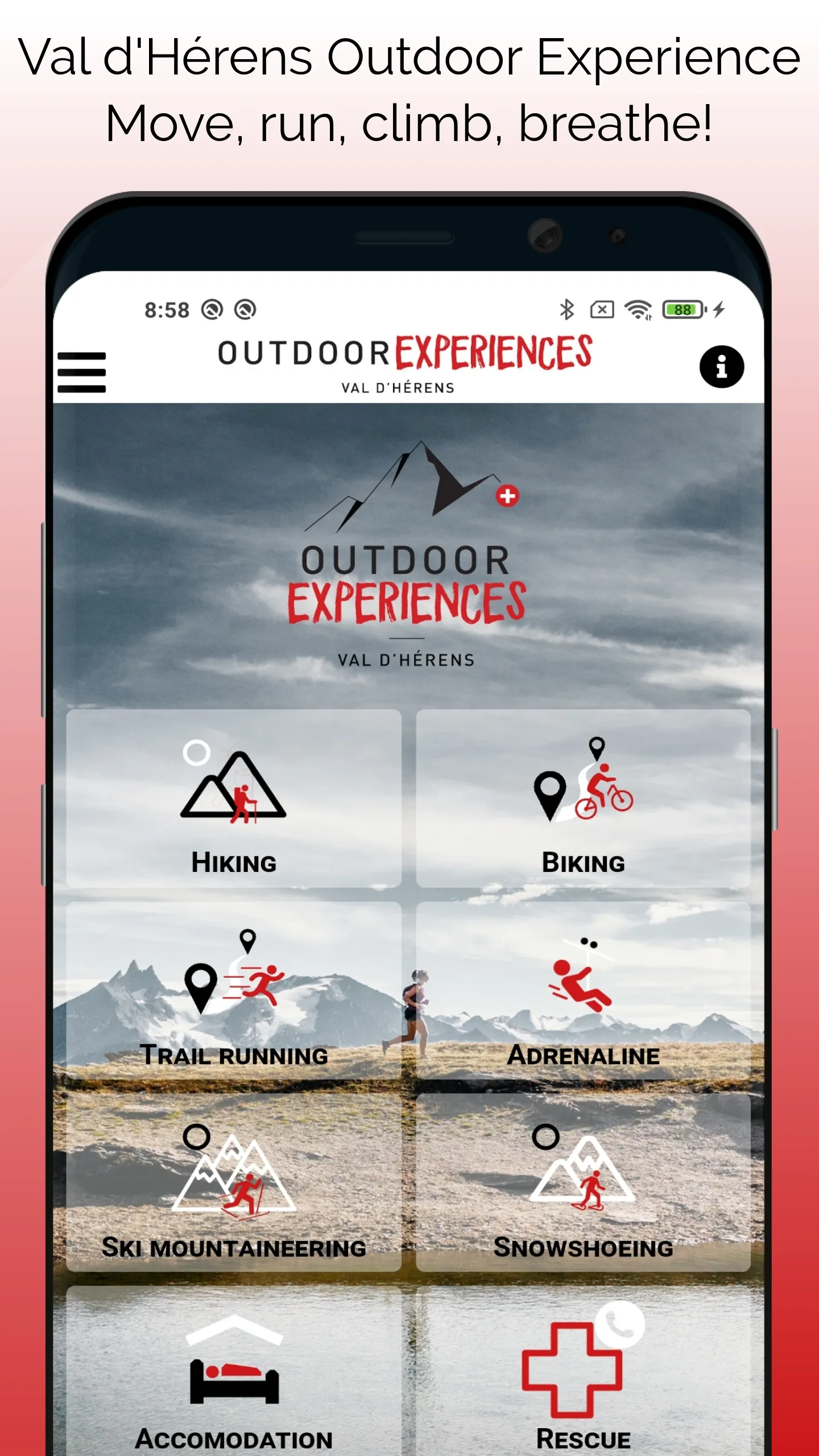 Val d'Hérens OutdoorExperience | Indus Appstore | Screenshot