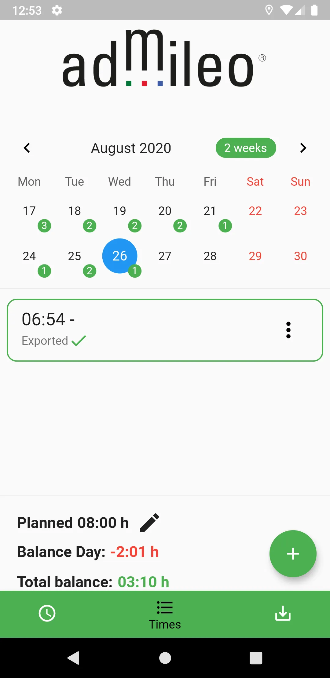 admileo Time | Indus Appstore | Screenshot