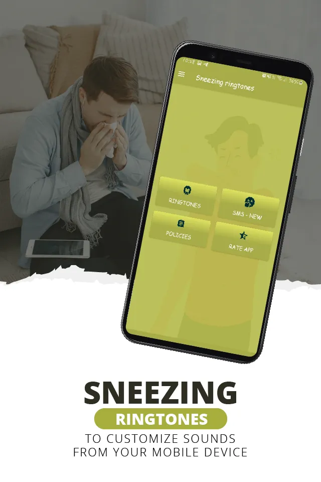 Sneeze ringtones-sneeze sounds | Indus Appstore | Screenshot