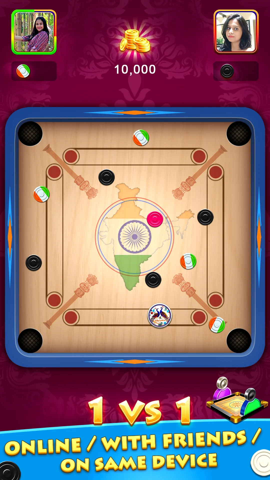 World Of Carrom :3D Board Game | Indus Appstore | Screenshot