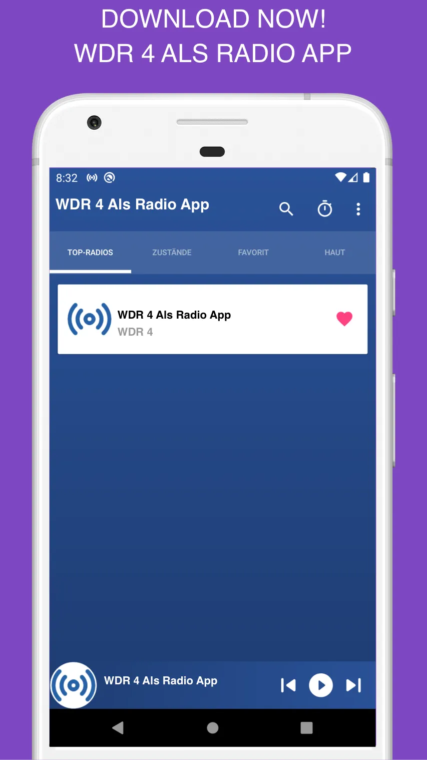 WDR 4 Als Radio App DE | Indus Appstore | Screenshot