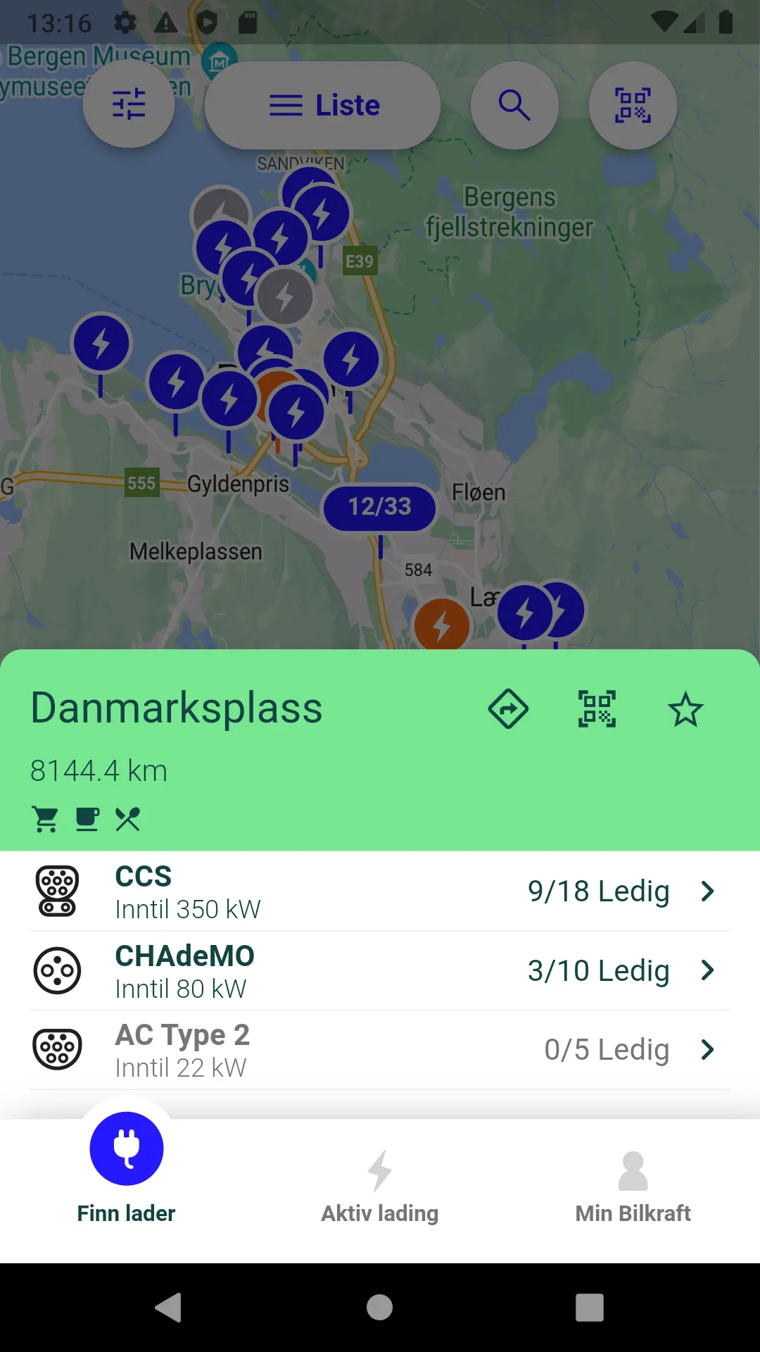 Bilkraft - EV charging Eviny | Indus Appstore | Screenshot