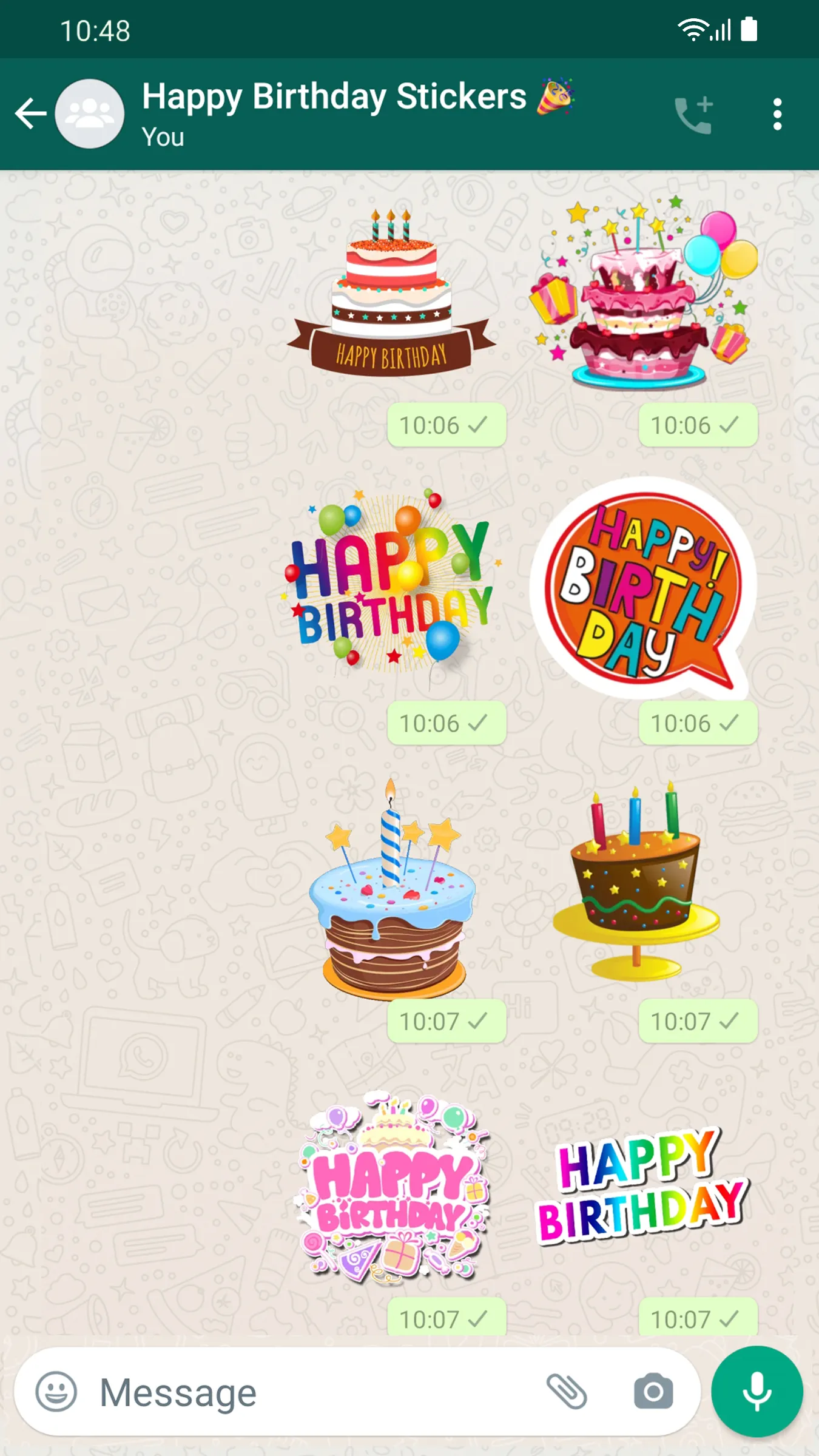 Stickers Happy Birthday | Indus Appstore | Screenshot