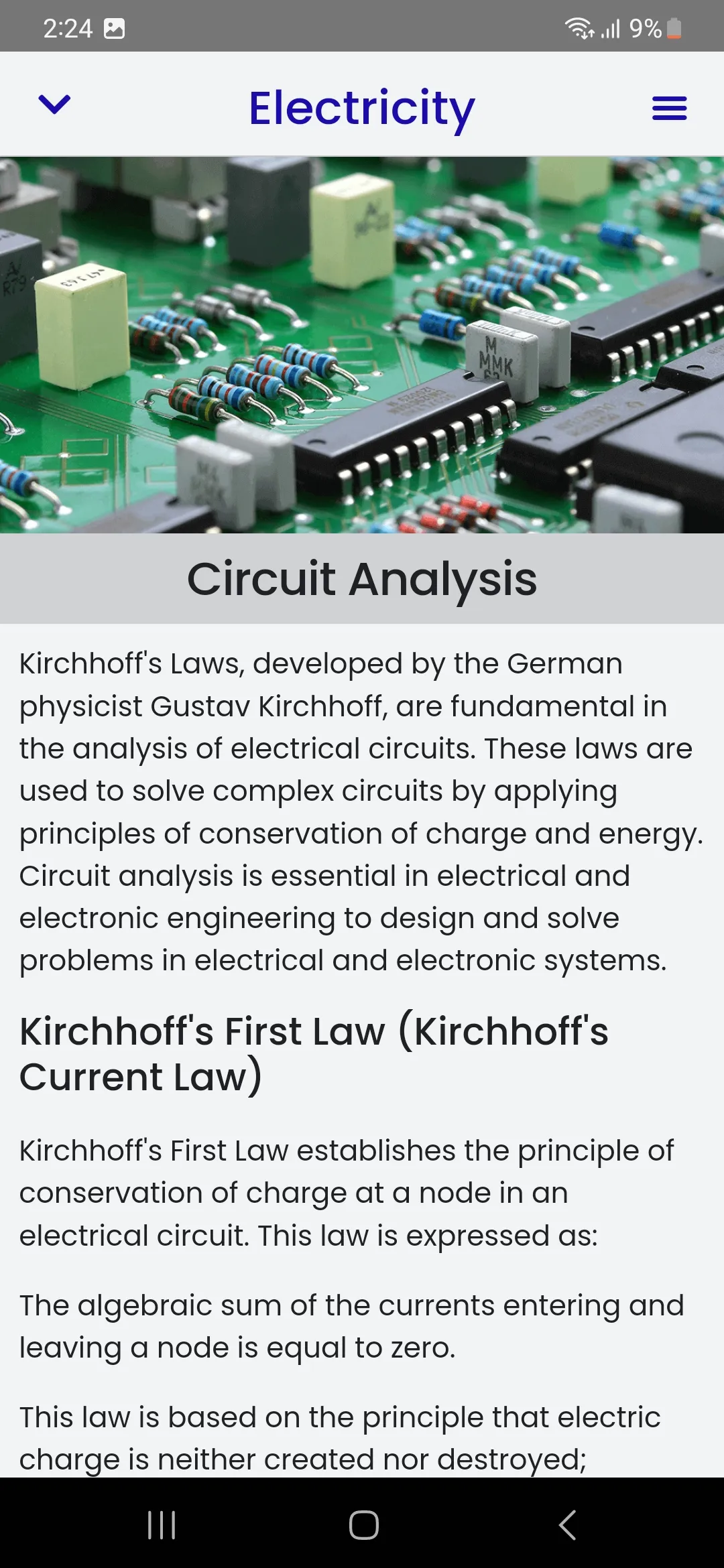 Electricity Course | Indus Appstore | Screenshot