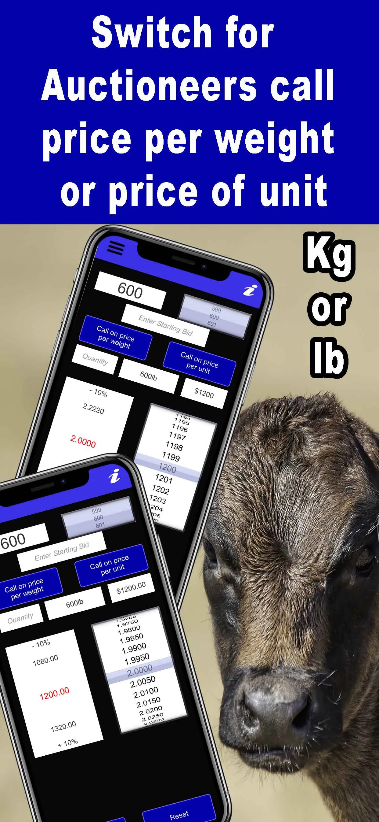 Livestock Auction Calculator | Indus Appstore | Screenshot