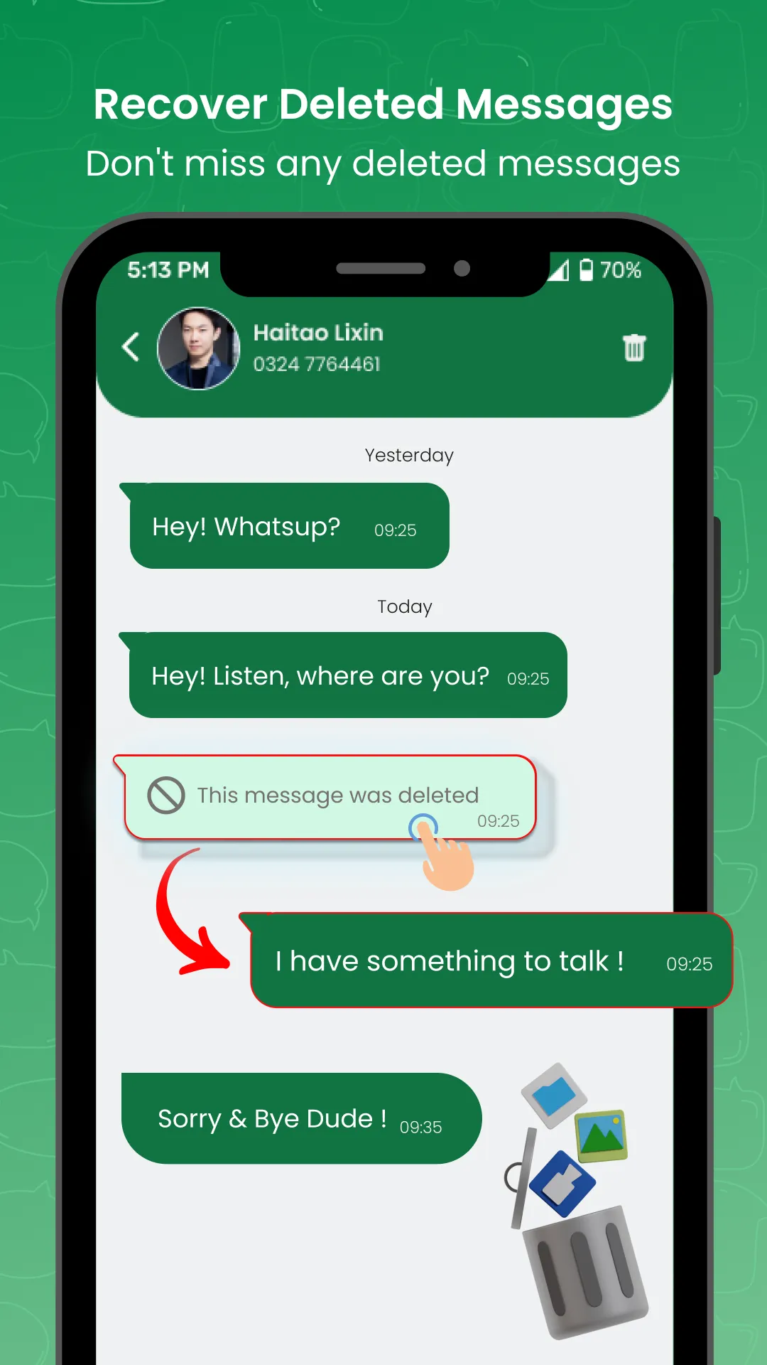 Recover Deleted Chat - Unseen | Indus Appstore | Screenshot