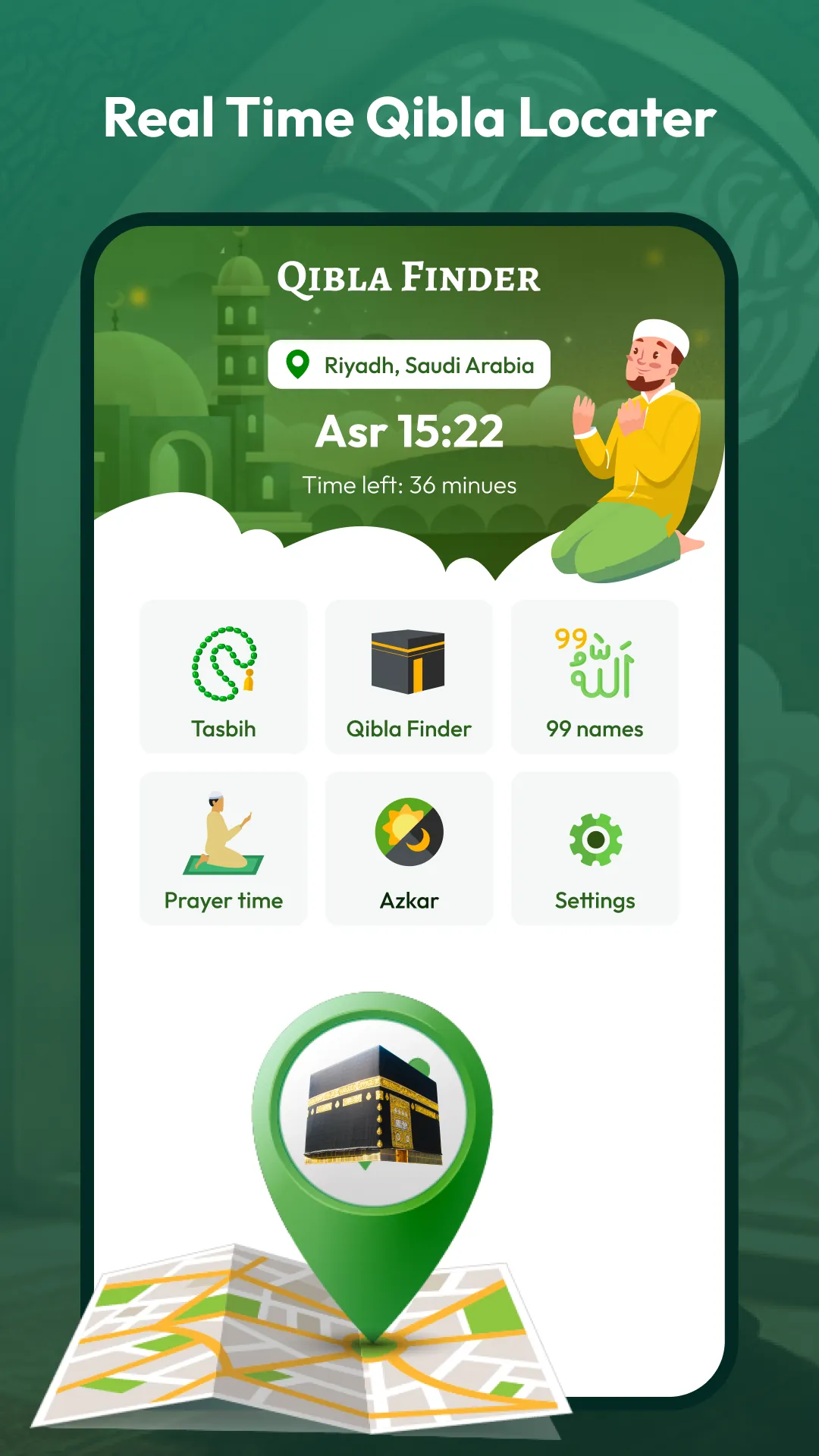 Prayer Times & Qibla Finder | Indus Appstore | Screenshot