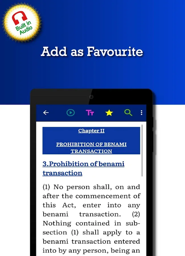 Benami Transactions Act 1988 | Indus Appstore | Screenshot