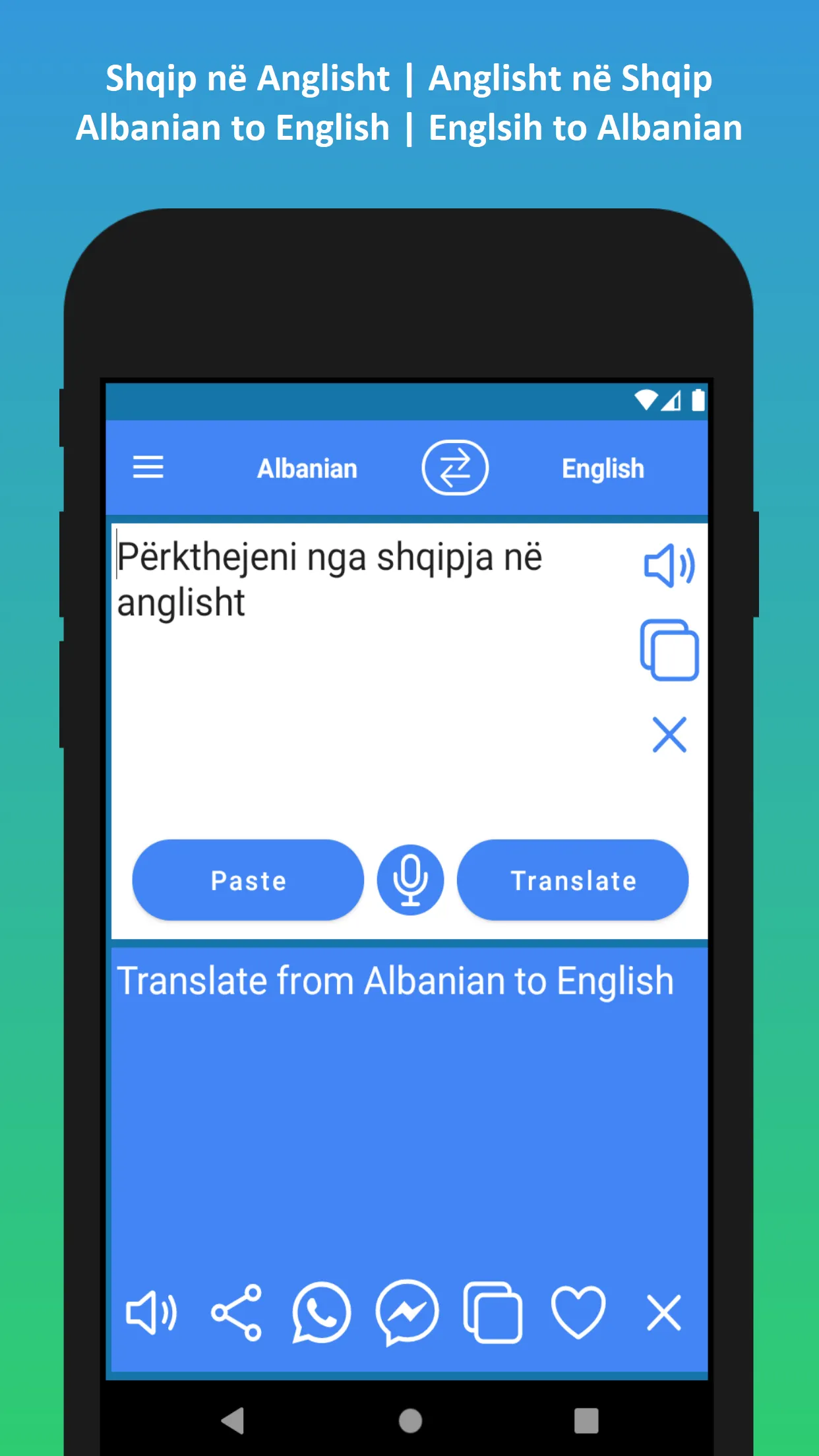 Albanian to English Translator | Indus Appstore | Screenshot