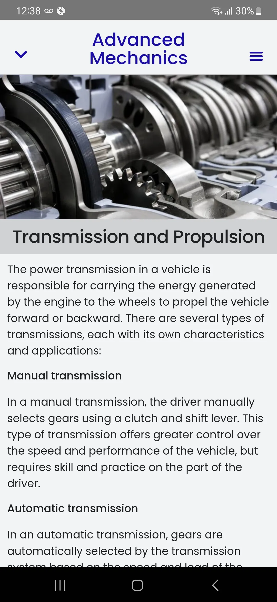 Advanced Mechanics Course | Indus Appstore | Screenshot