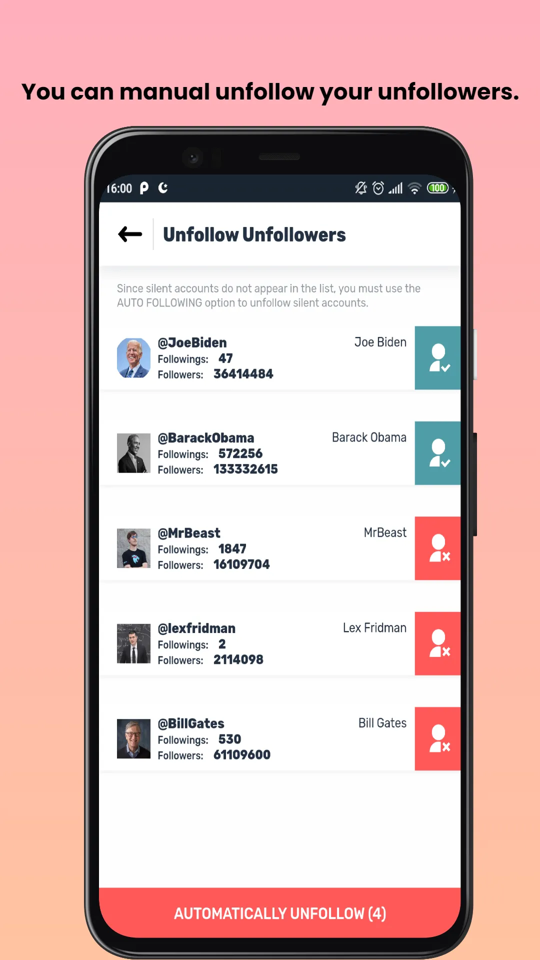 Unfollow Jet | Indus Appstore | Screenshot