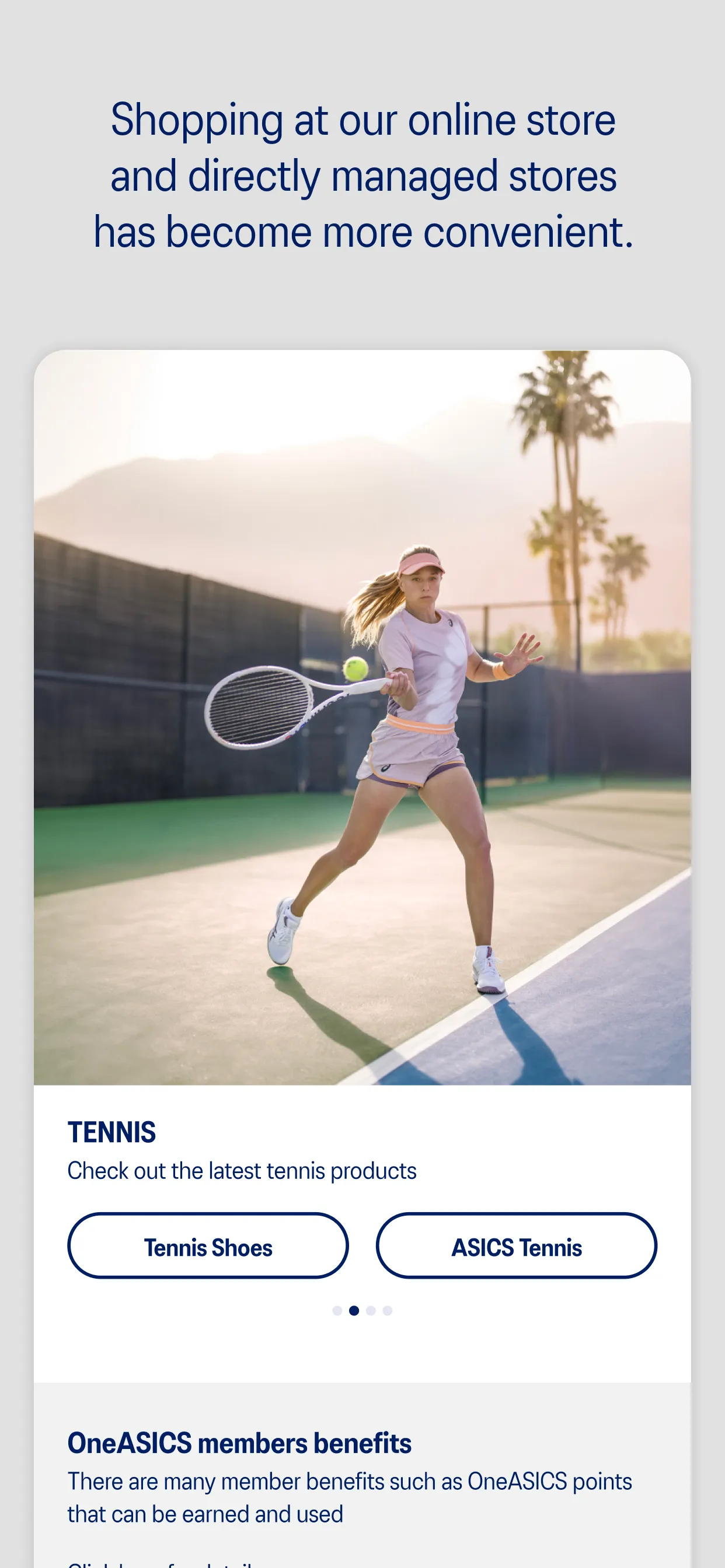 ASICS | Indus Appstore | Screenshot