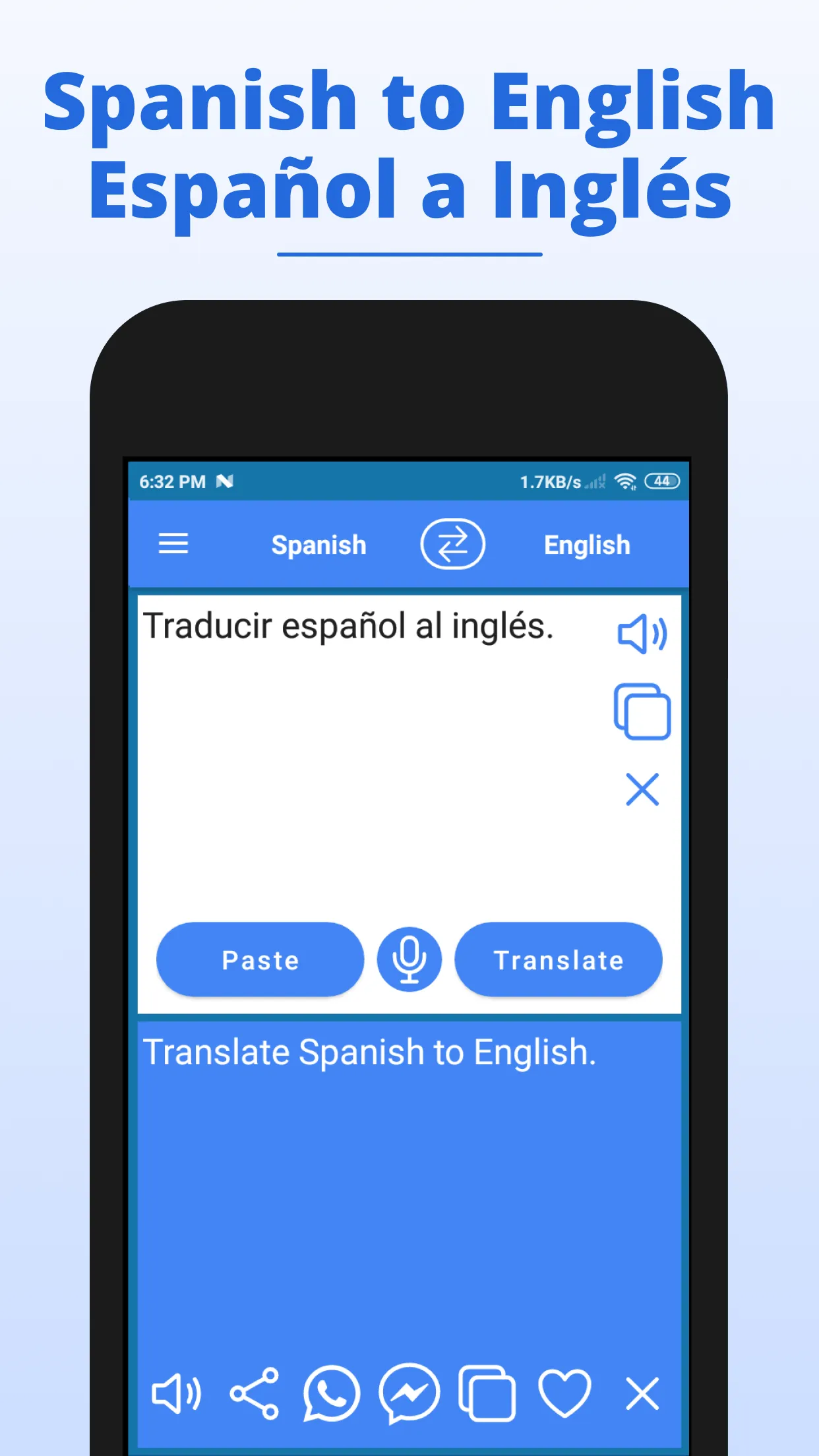 English to Spanish Translator | Indus Appstore | Screenshot