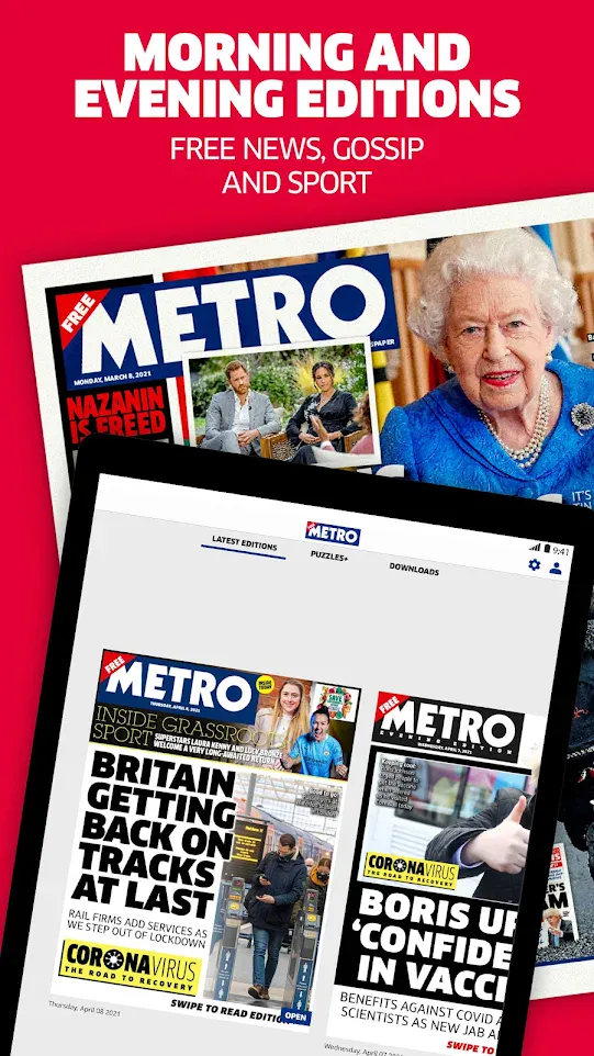 UK News App | Daily Newspaper & Puzzles | Metro | Indus Appstore | Screenshot