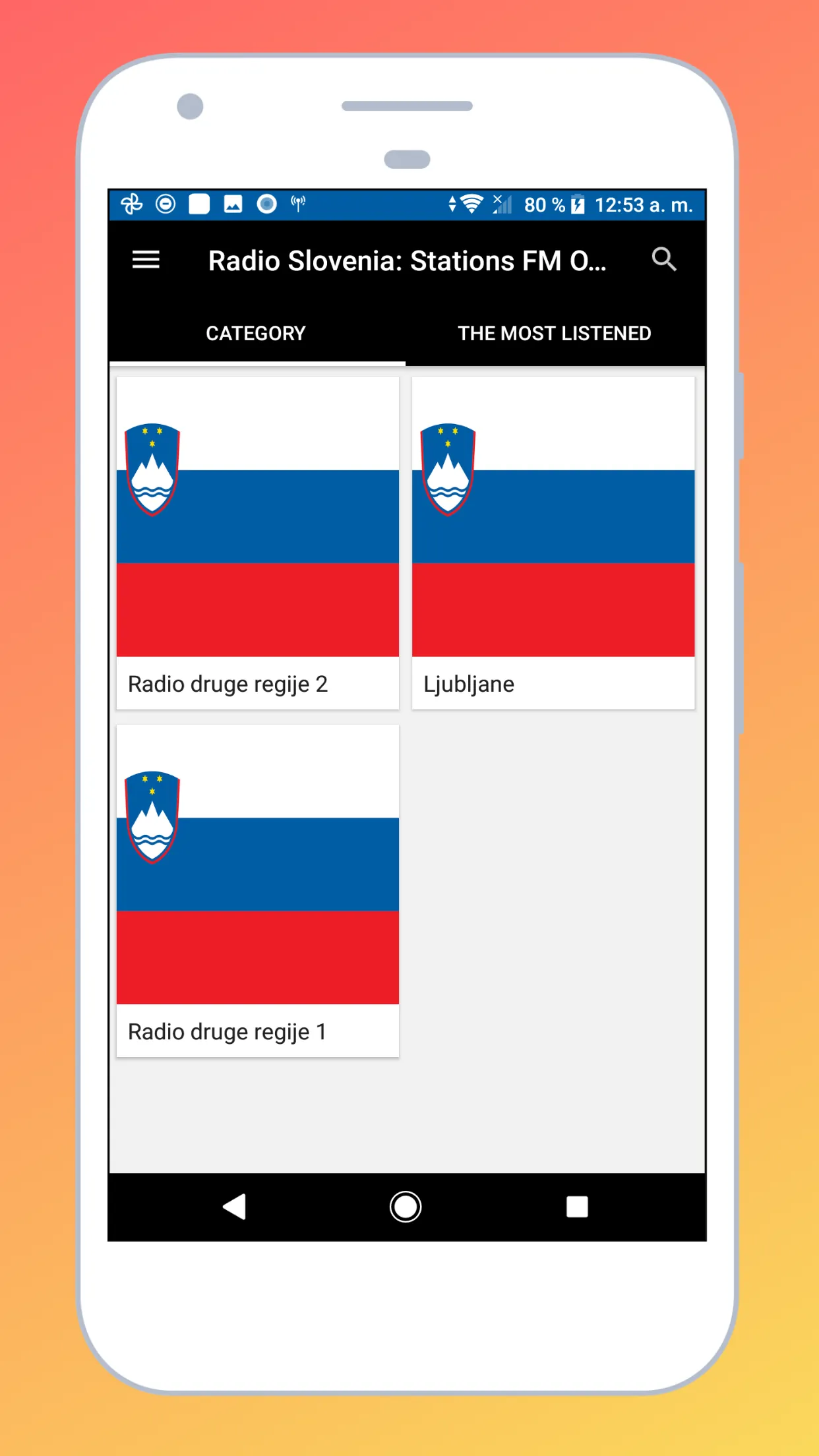 Radio Slovenia + Radio Online | Indus Appstore | Screenshot