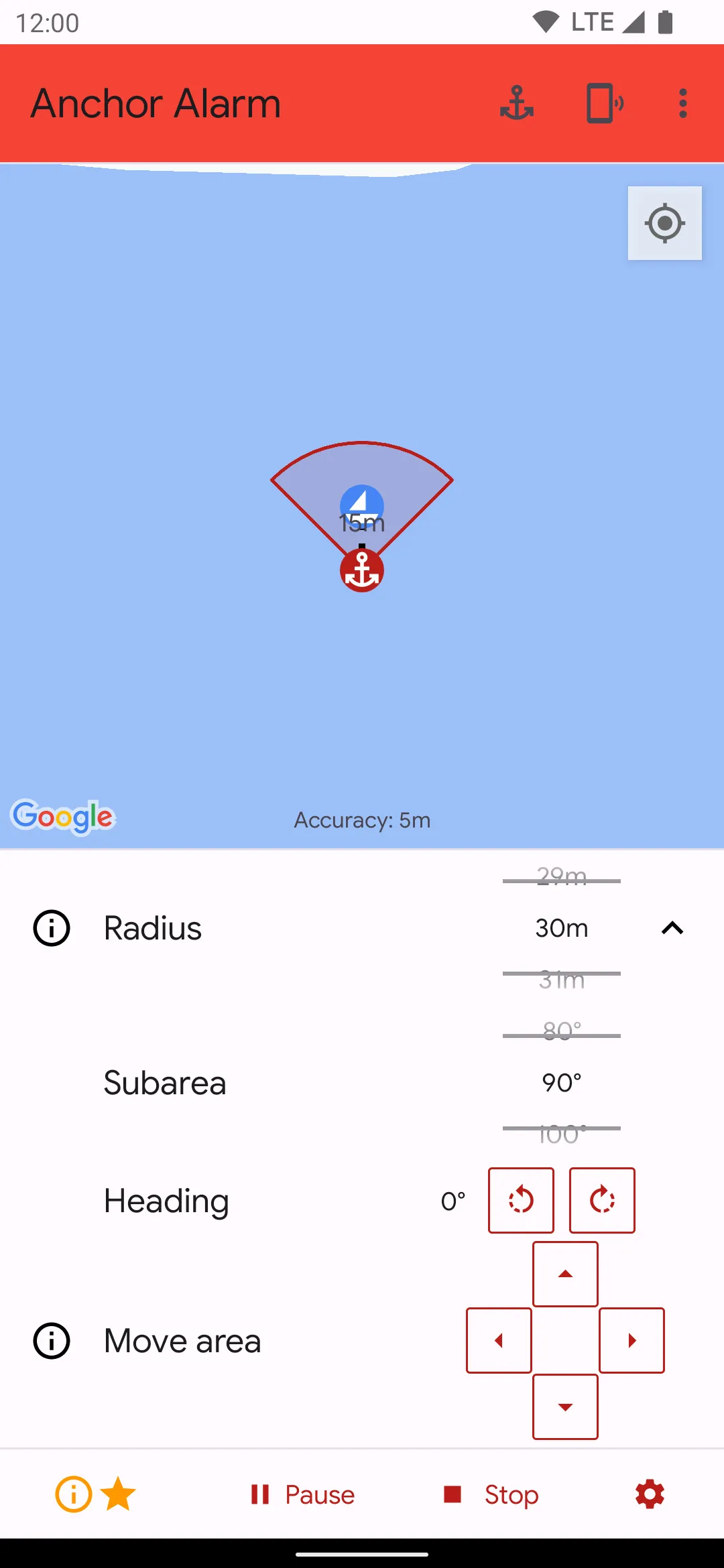 Anchor Alarm | Indus Appstore | Screenshot