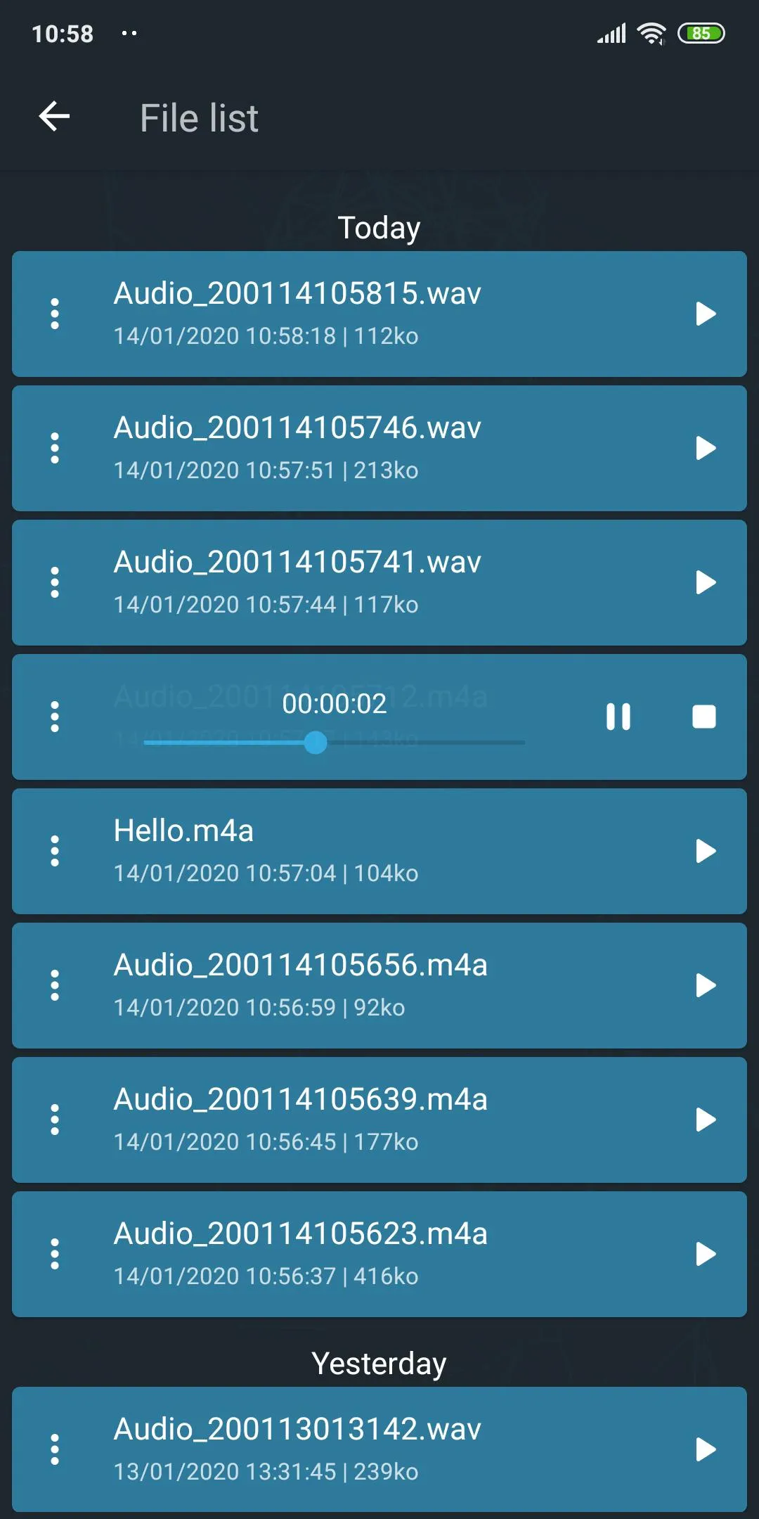 Dictaphone / HQ audio recorder | Indus Appstore | Screenshot