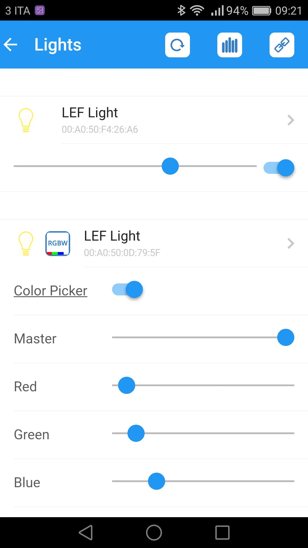 LEF Lighting App | Indus Appstore | Screenshot