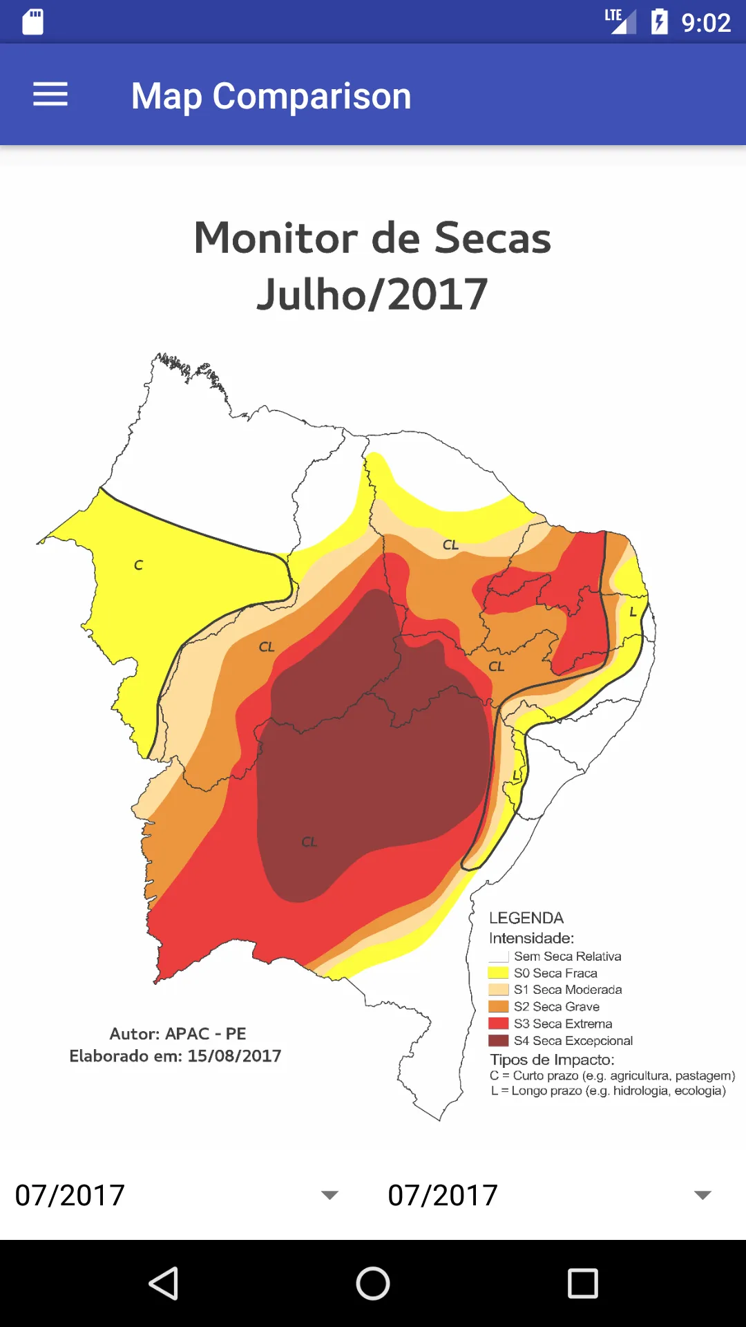 Brazil Drought Monitor | Indus Appstore | Screenshot