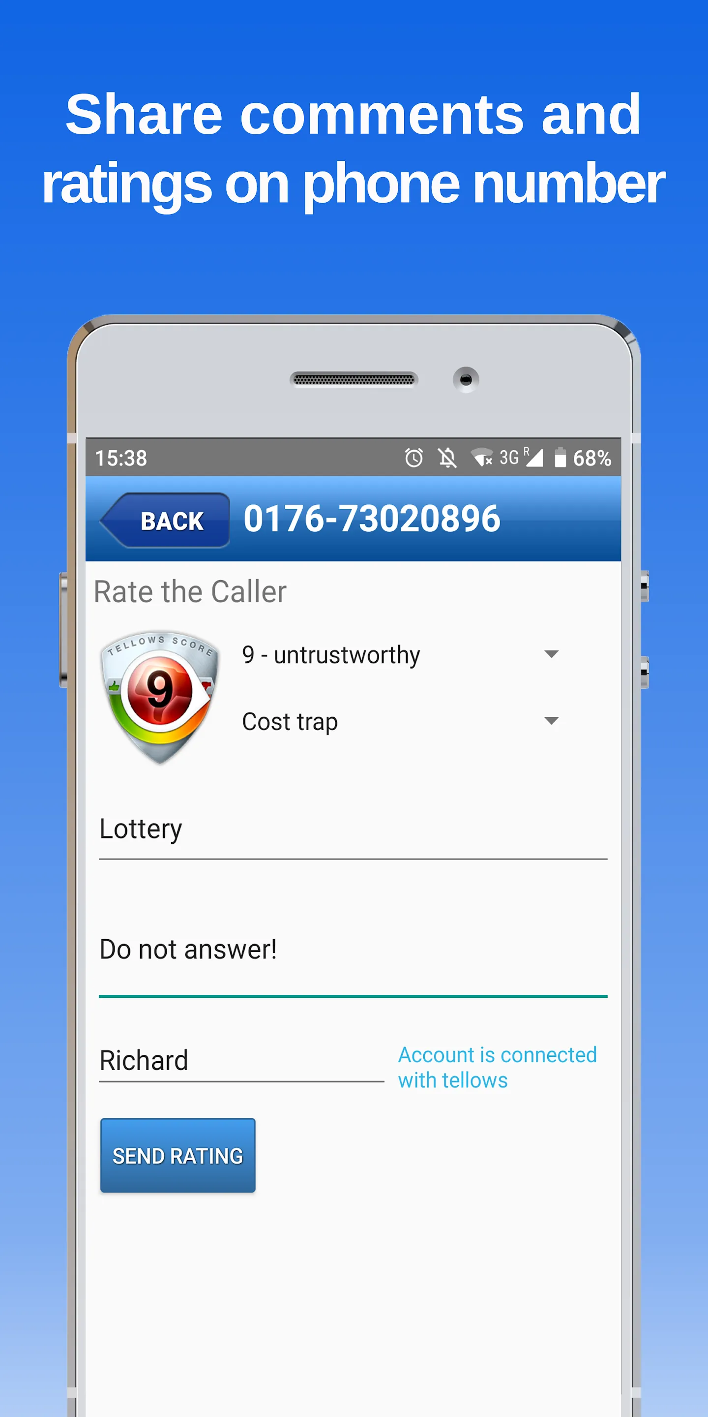 tellows - Caller ID & Block | Indus Appstore | Screenshot