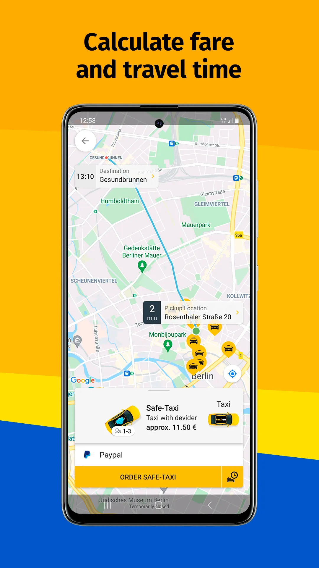 taxi.eu - Taxi App for Europe | Indus Appstore | Screenshot