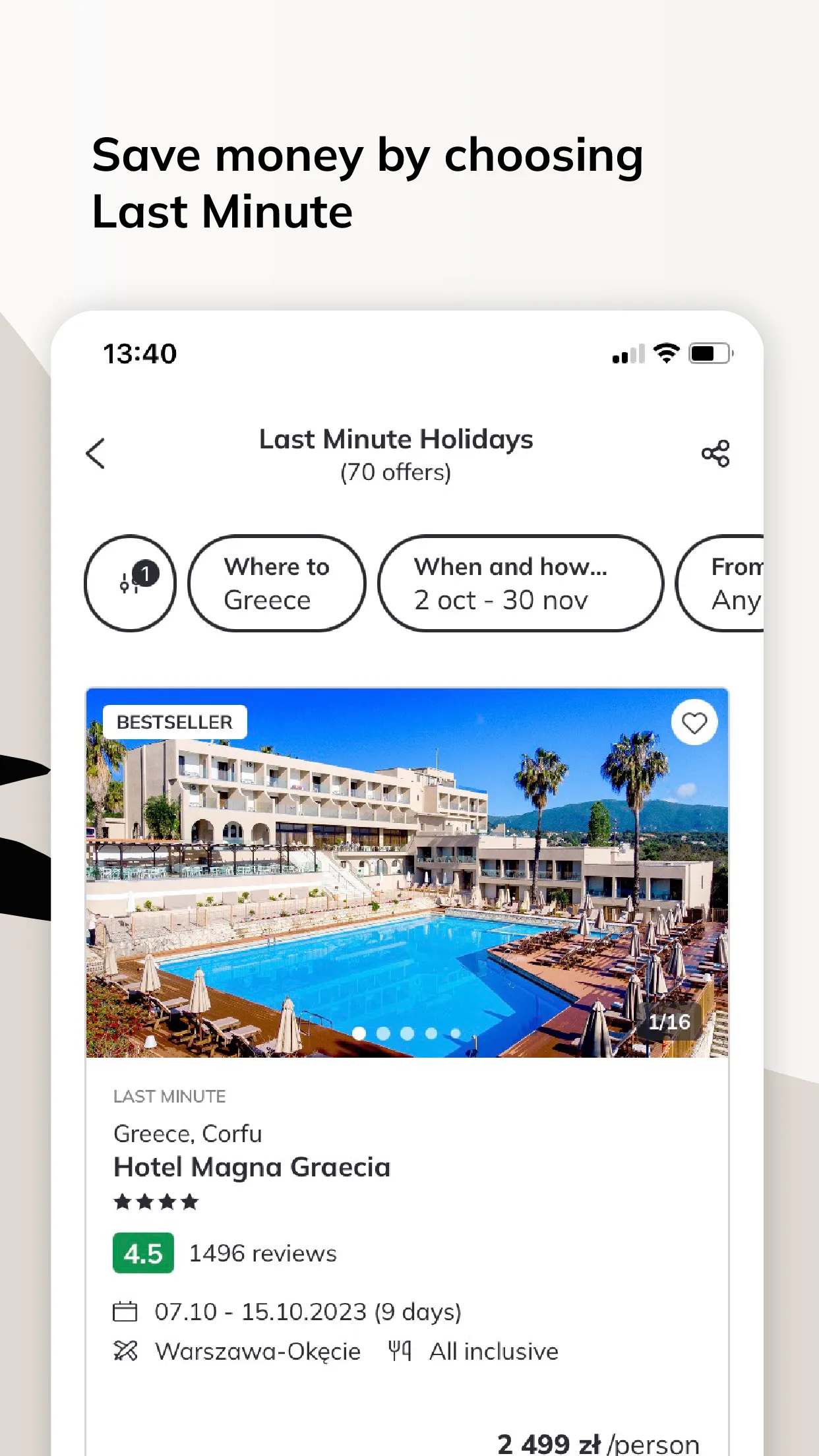 ITAKA - Holidays, Travel | Indus Appstore | Screenshot