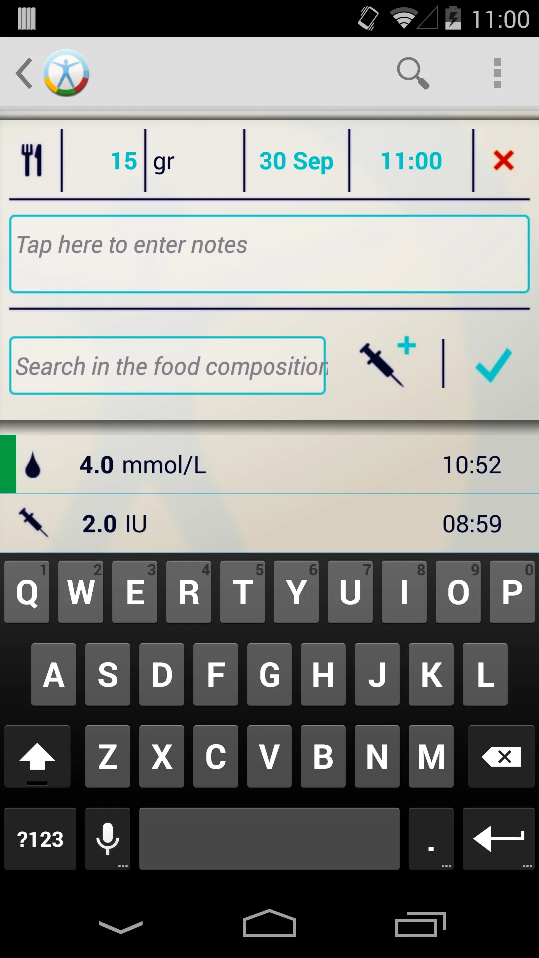 Diabetes Diary | Indus Appstore | Screenshot