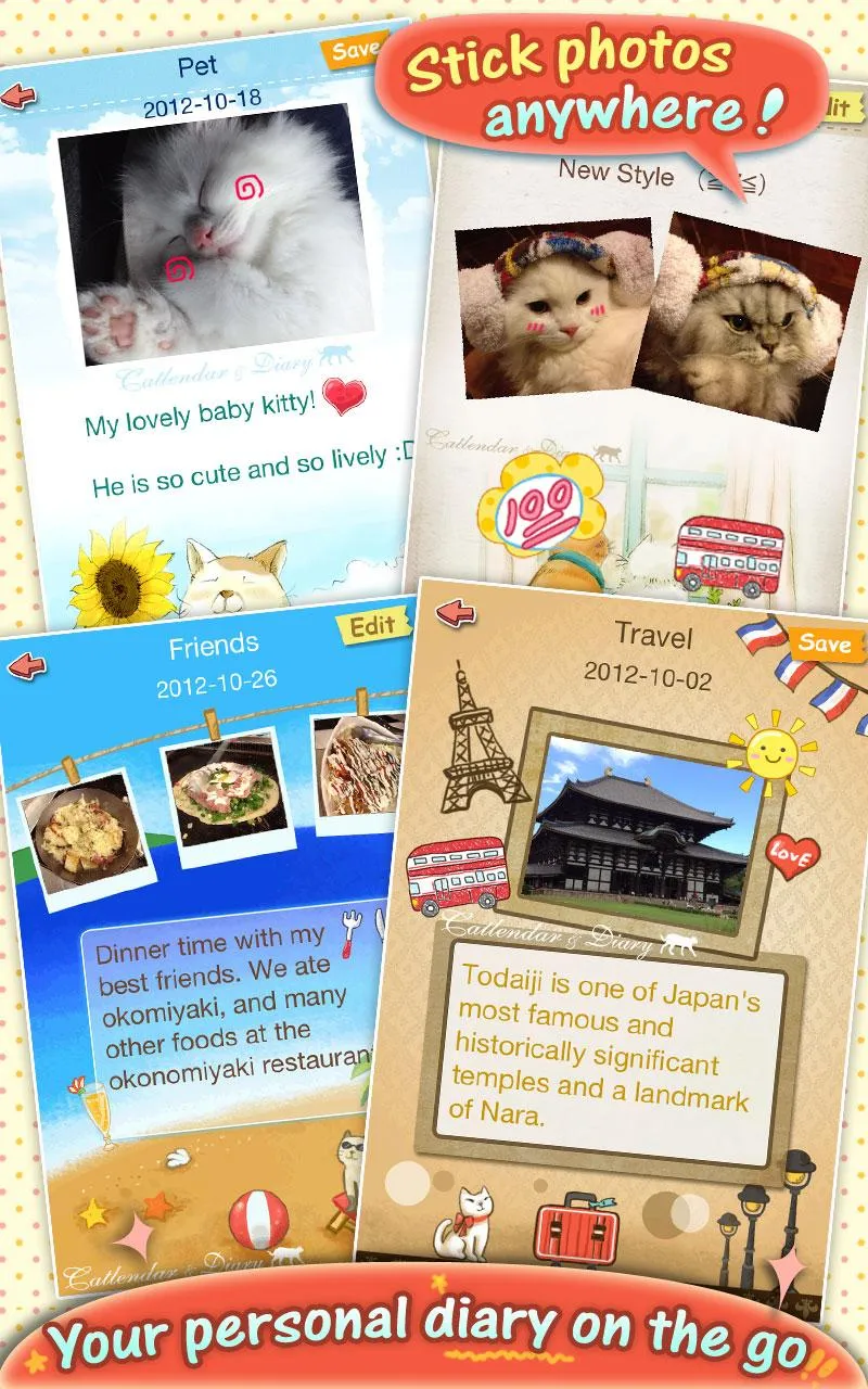 Catlendar & Diary HD | Indus Appstore | Screenshot