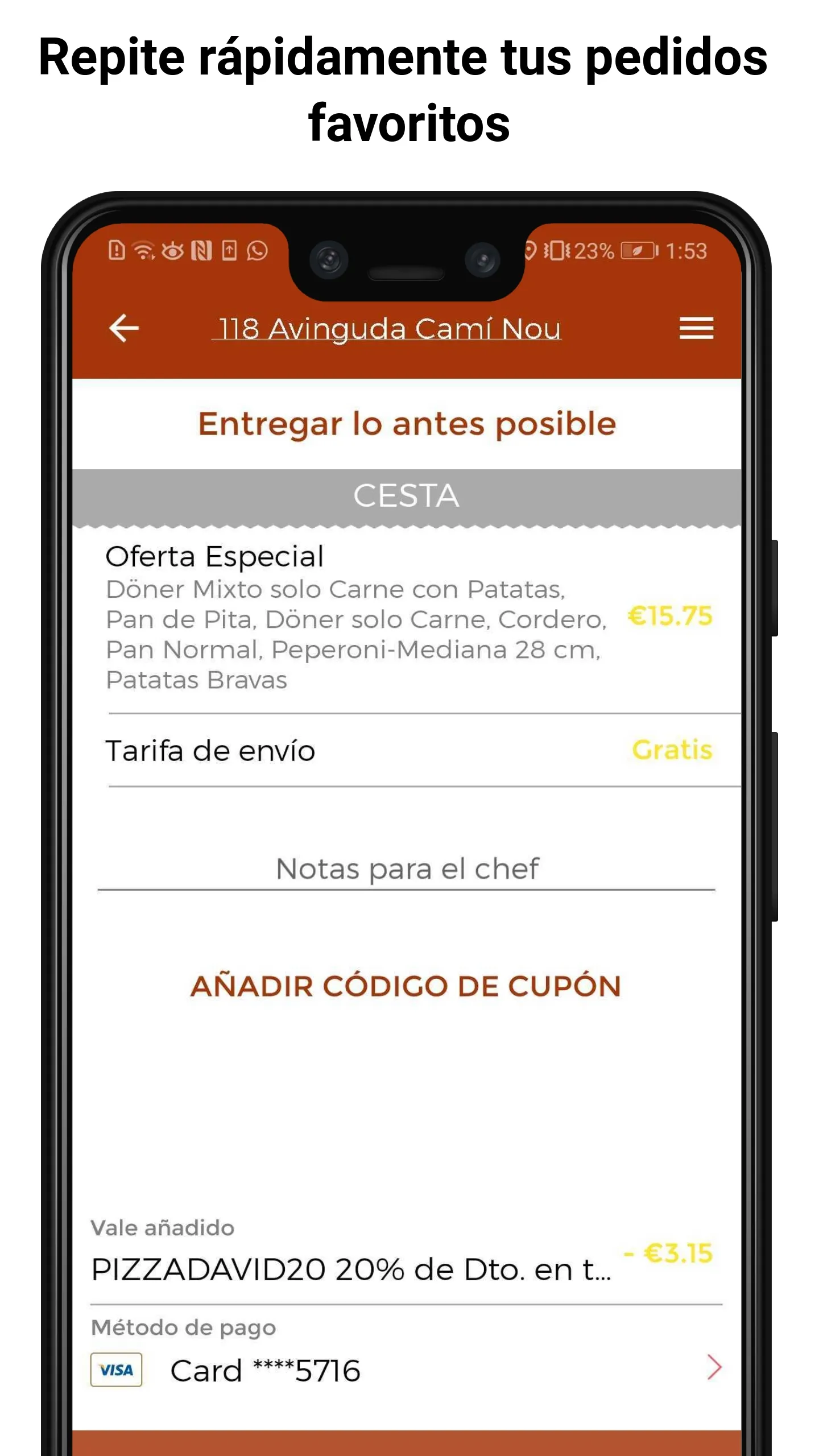 Pizzerias David | Indus Appstore | Screenshot