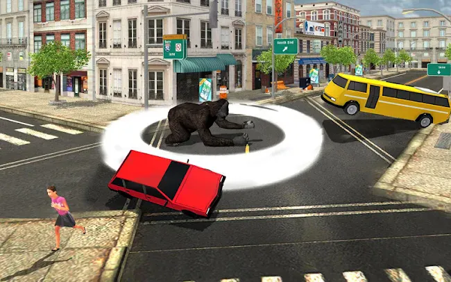 Angry Gorilla City Attack | Indus Appstore | Screenshot