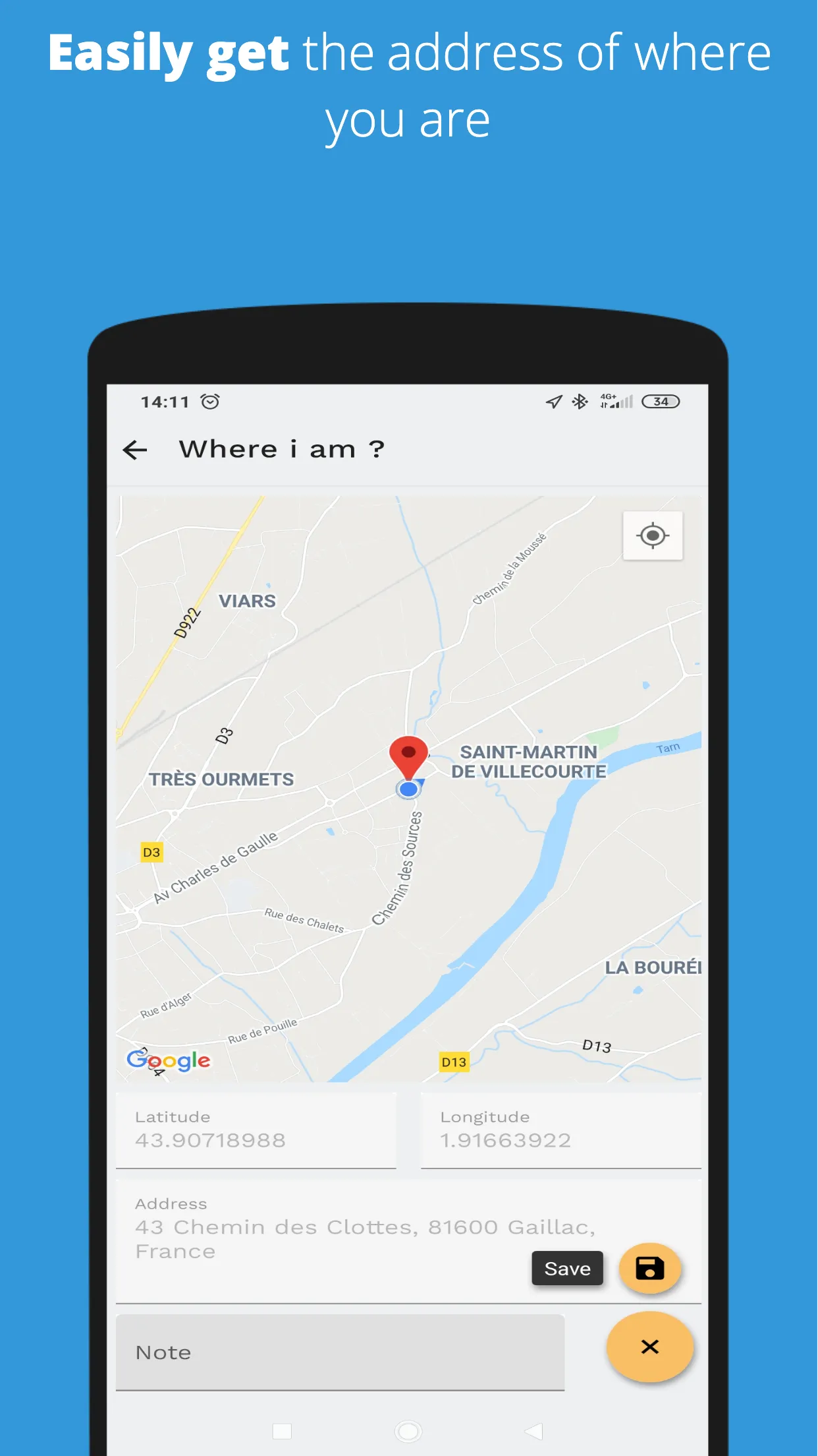 Where am i? Where am i parked? | Indus Appstore | Screenshot