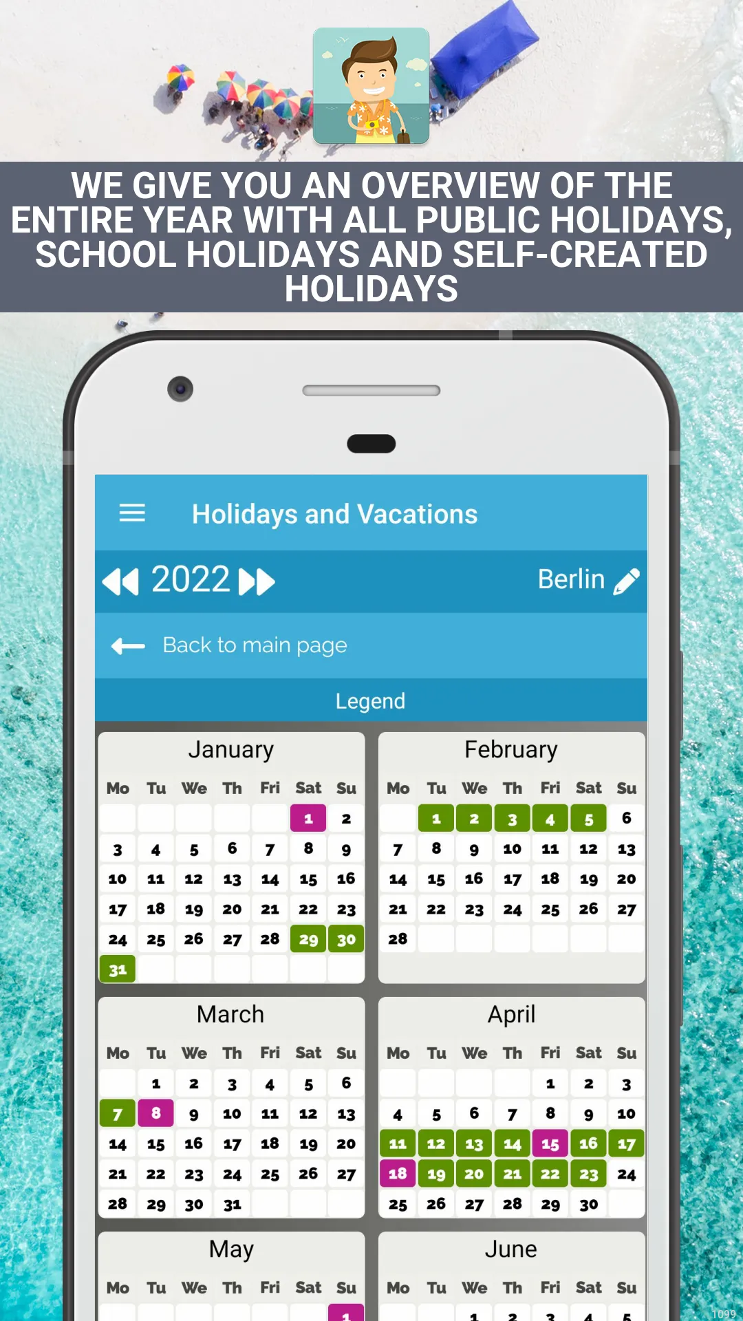 Holidays and school vacations | Indus Appstore | Screenshot