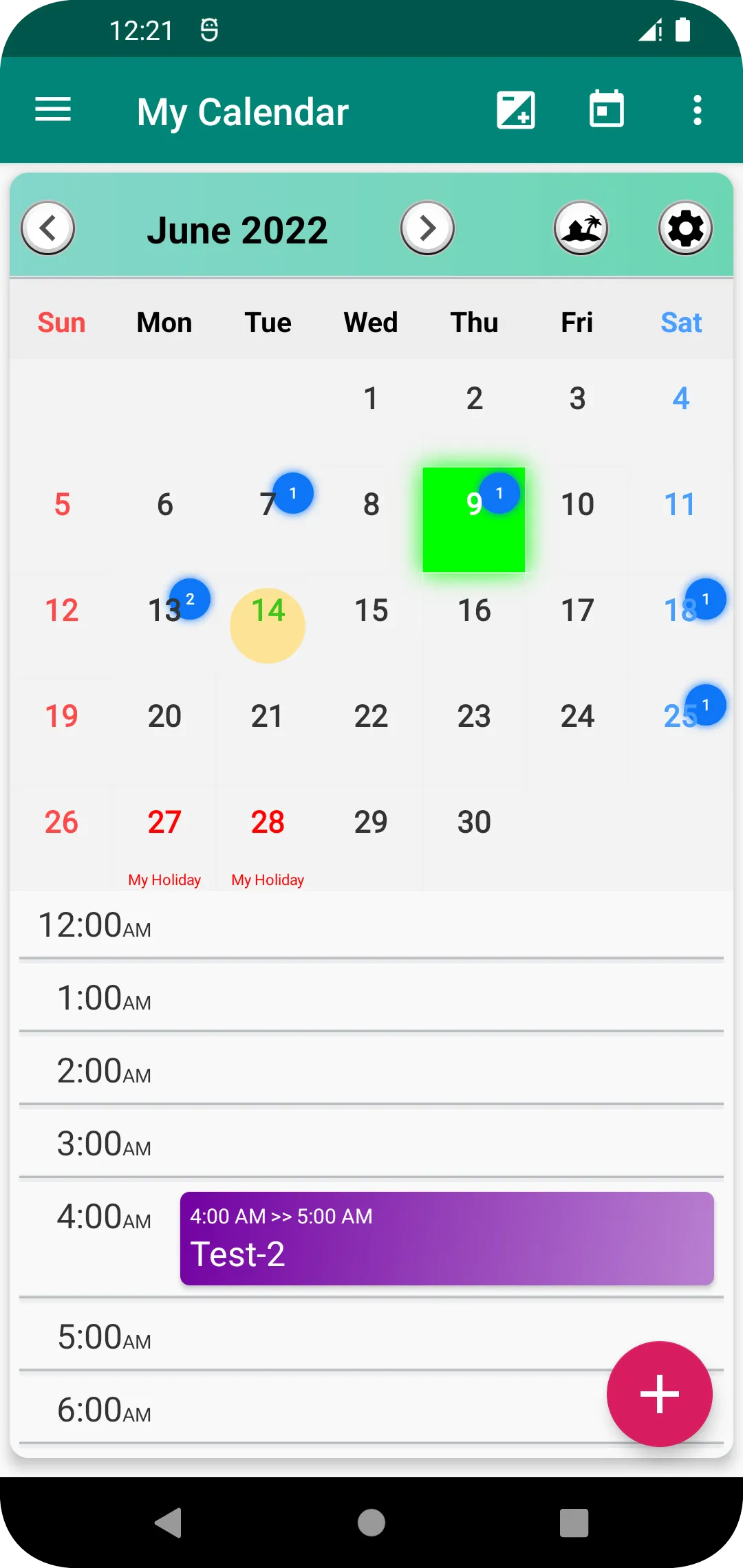 What Schedule: Calendar Tasks | Indus Appstore | Screenshot