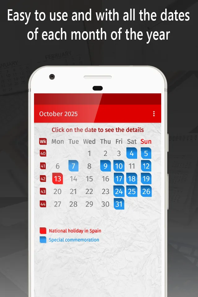 spain calendar 2025 | Indus Appstore | Screenshot