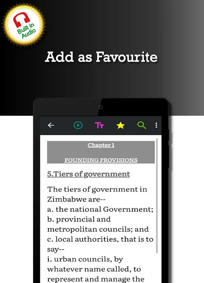 Constitution of Zimbabwe | Indus Appstore | Screenshot