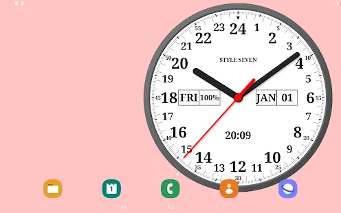 Analog Clock 24-7 | Indus Appstore | Screenshot