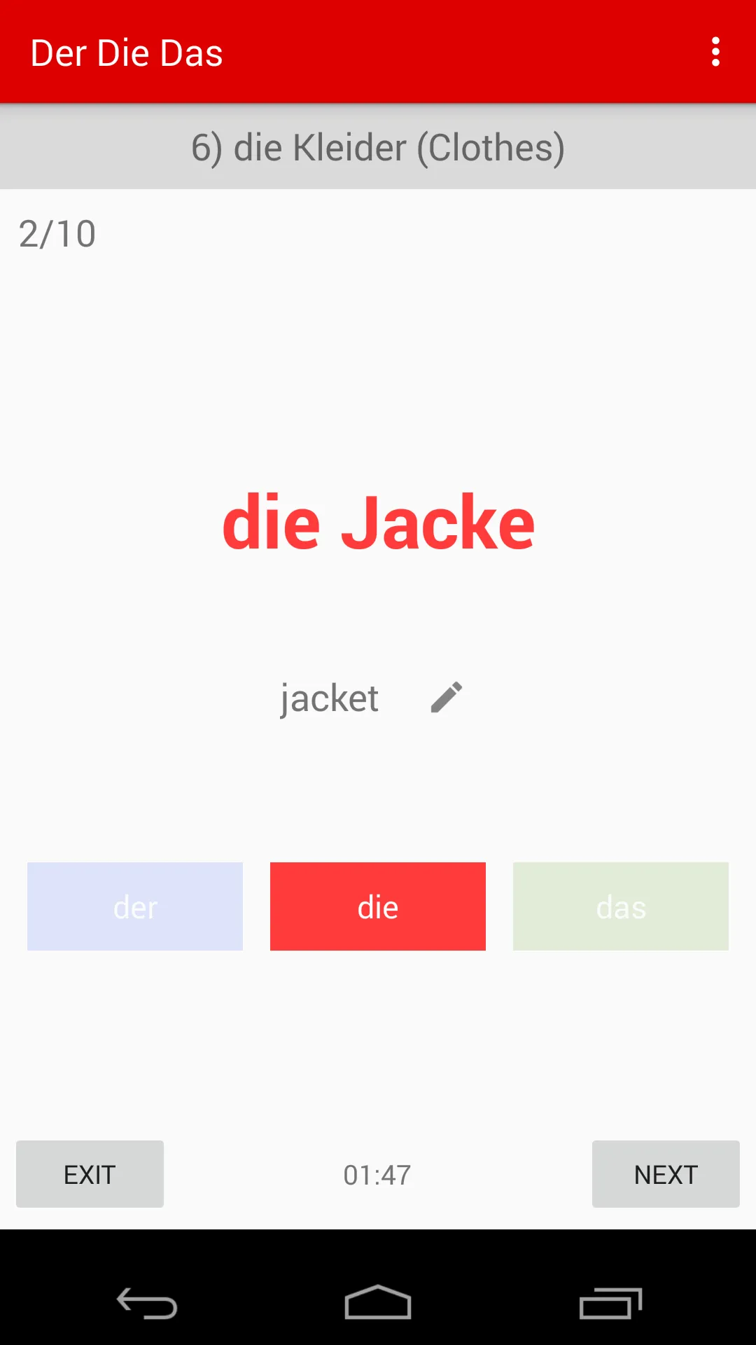 Der Die Das German Grammar | Indus Appstore | Screenshot