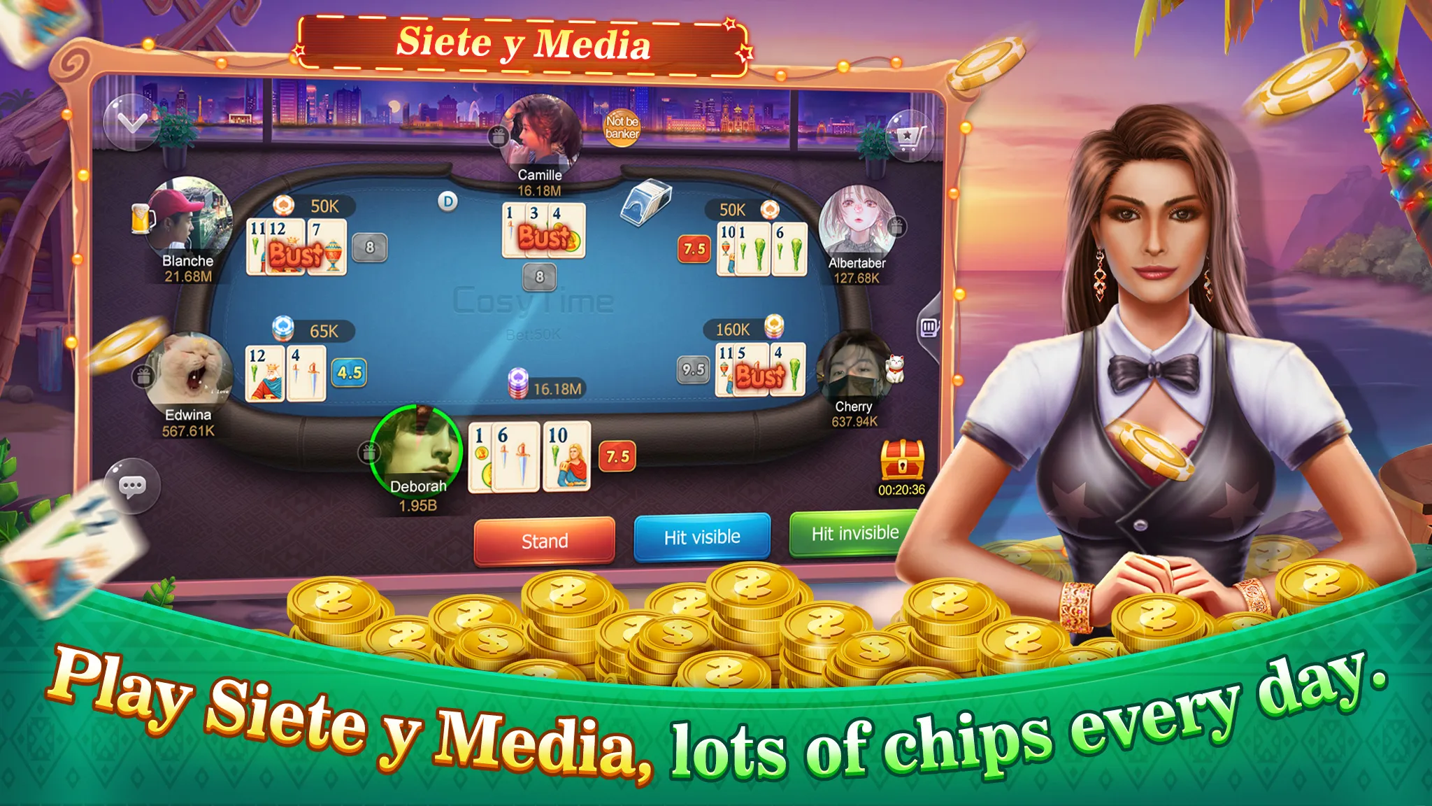 Conquian - Siete Y Media Burro | Indus Appstore | Screenshot