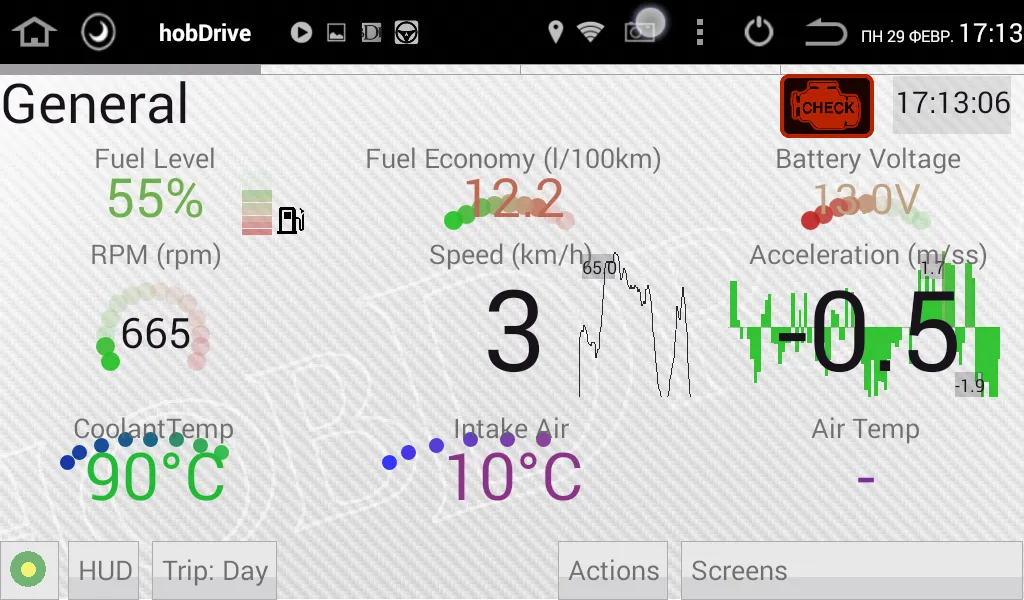 HobDrive OBD2 diag, trip | Indus Appstore | Screenshot